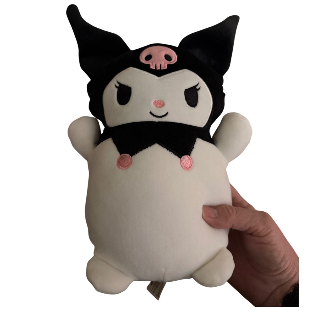 Sanrio Kuromi Plush Toy Medium Black‎ White Jester Kawaii